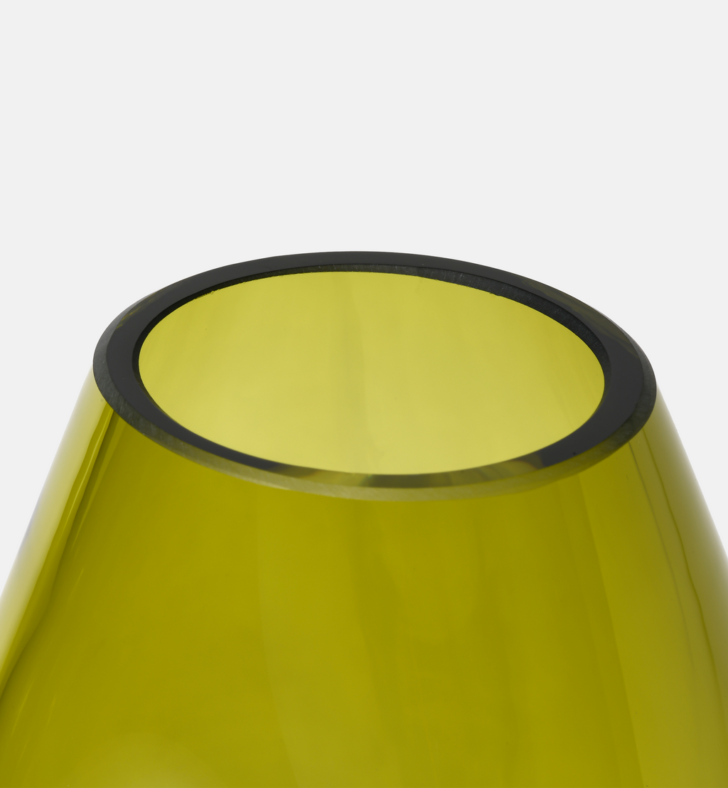 Flow Vase, Olive, 28 cm