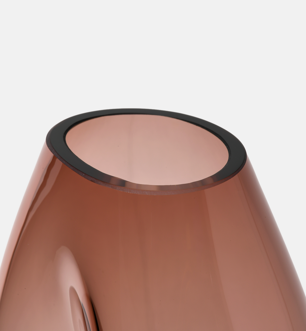 Flow Vase, Burgundy, 32 cm