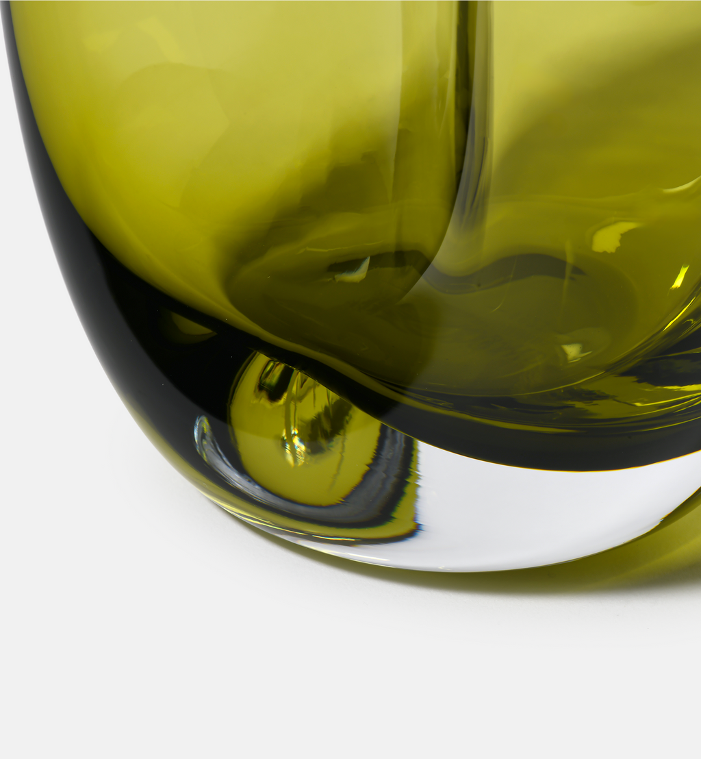 Flow Vase, Olive, 28 cm