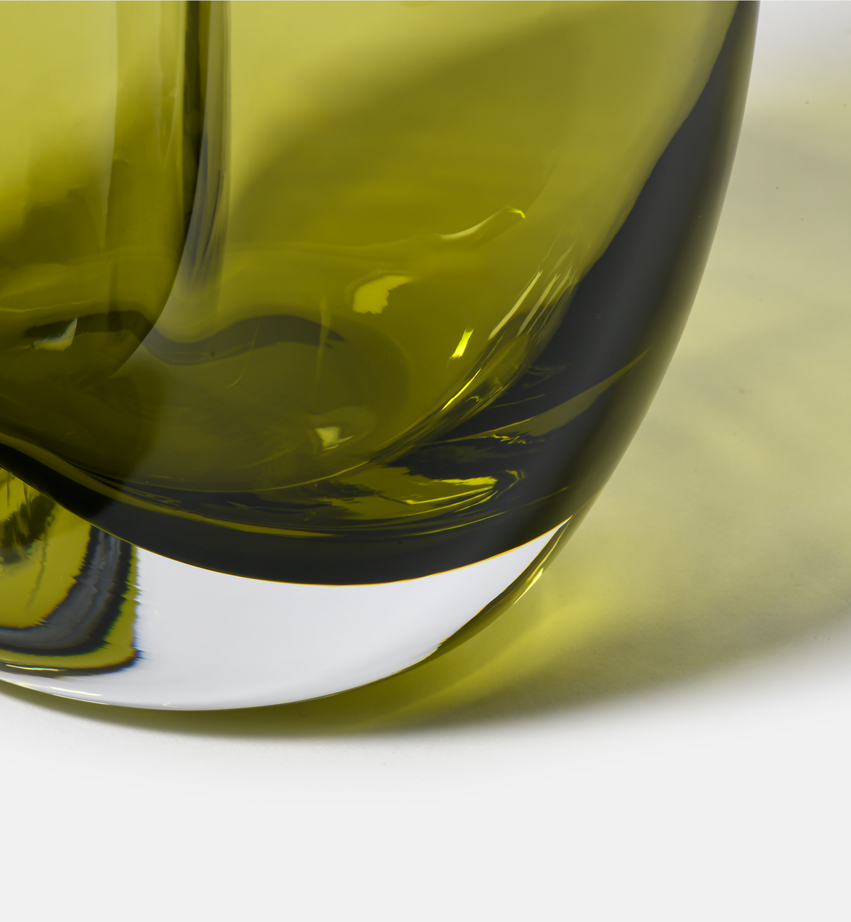 Flow Vase, Olive, 28 cm