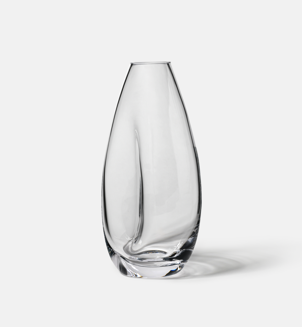 Flow Vase, Clear, 28 cm