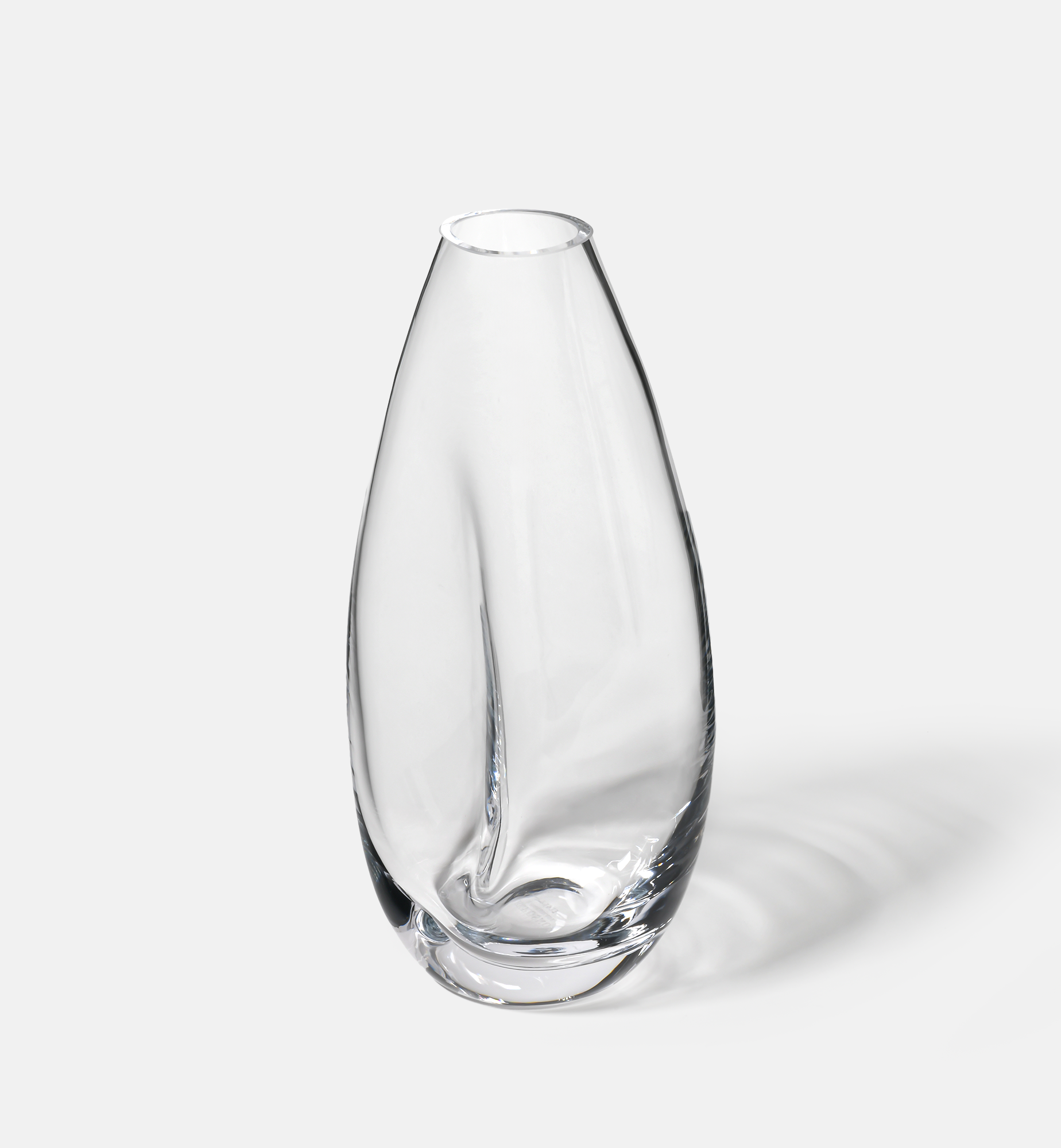 Flow Vase, Clear, 28 cm