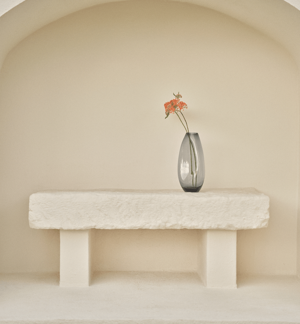Flow Vase, Navy, 32 cm