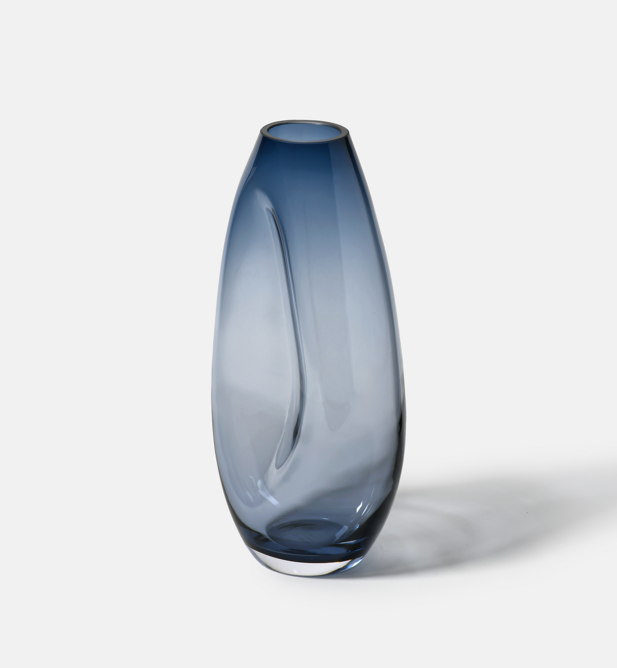 Flow Vase, Navy, 32 cm