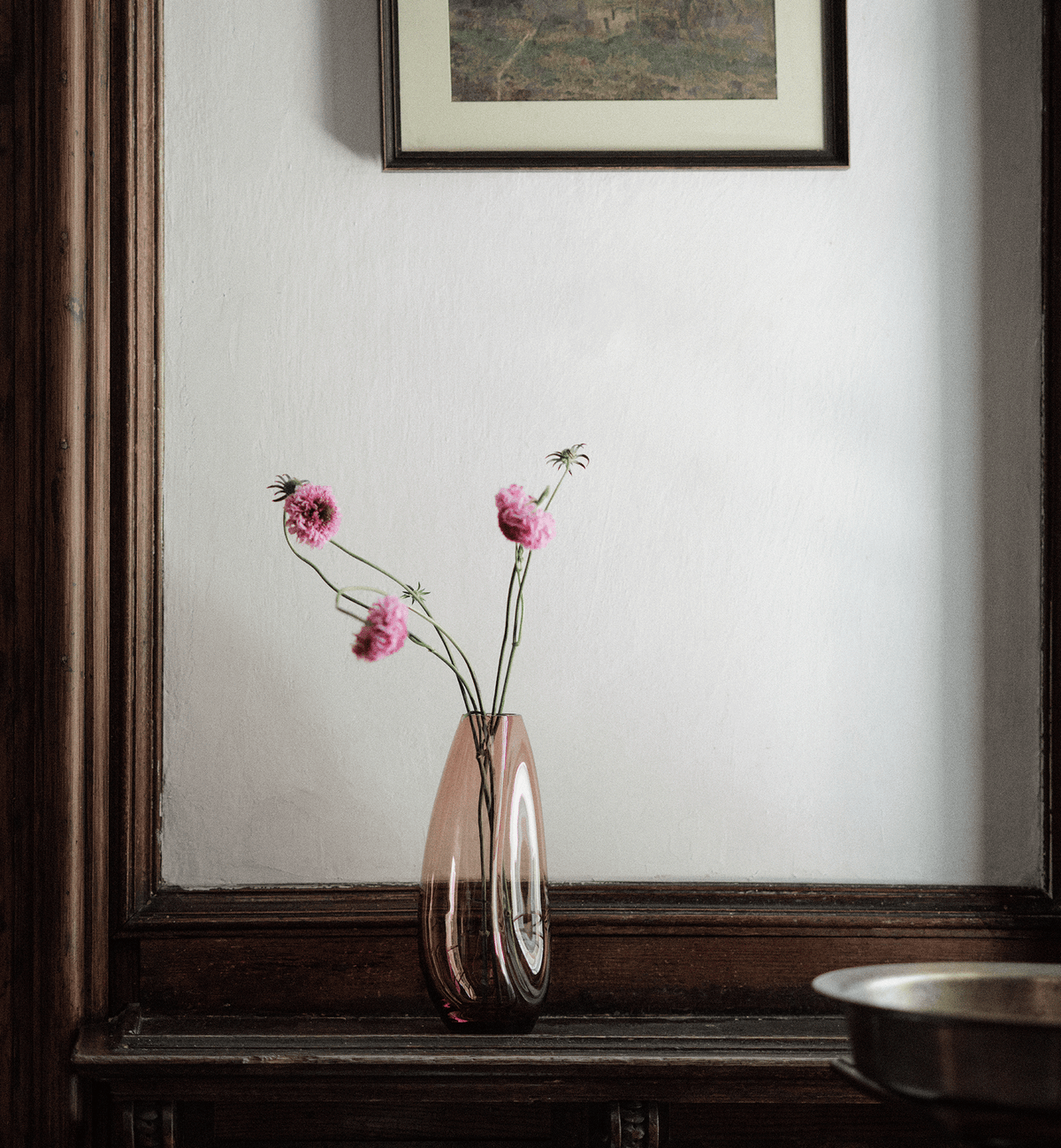 Flow Vase, Burgundy, 32 cm