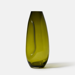 Flow Vase, Olive, 32 cm
