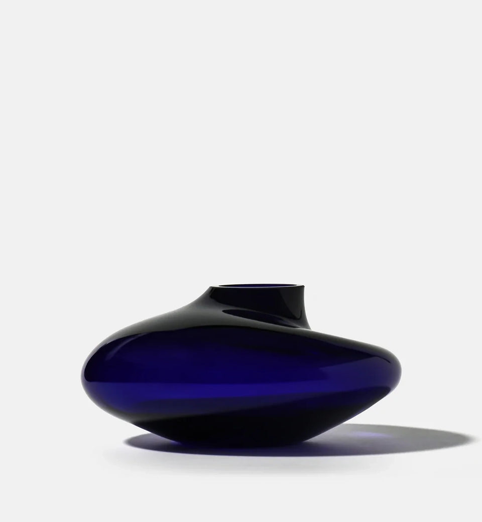 Vase PEBBLE 2017, Kobalt, 12 cm