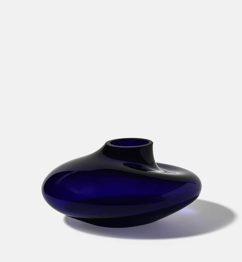 Vase PEBBLE 2017, Kobalt, 12 cm