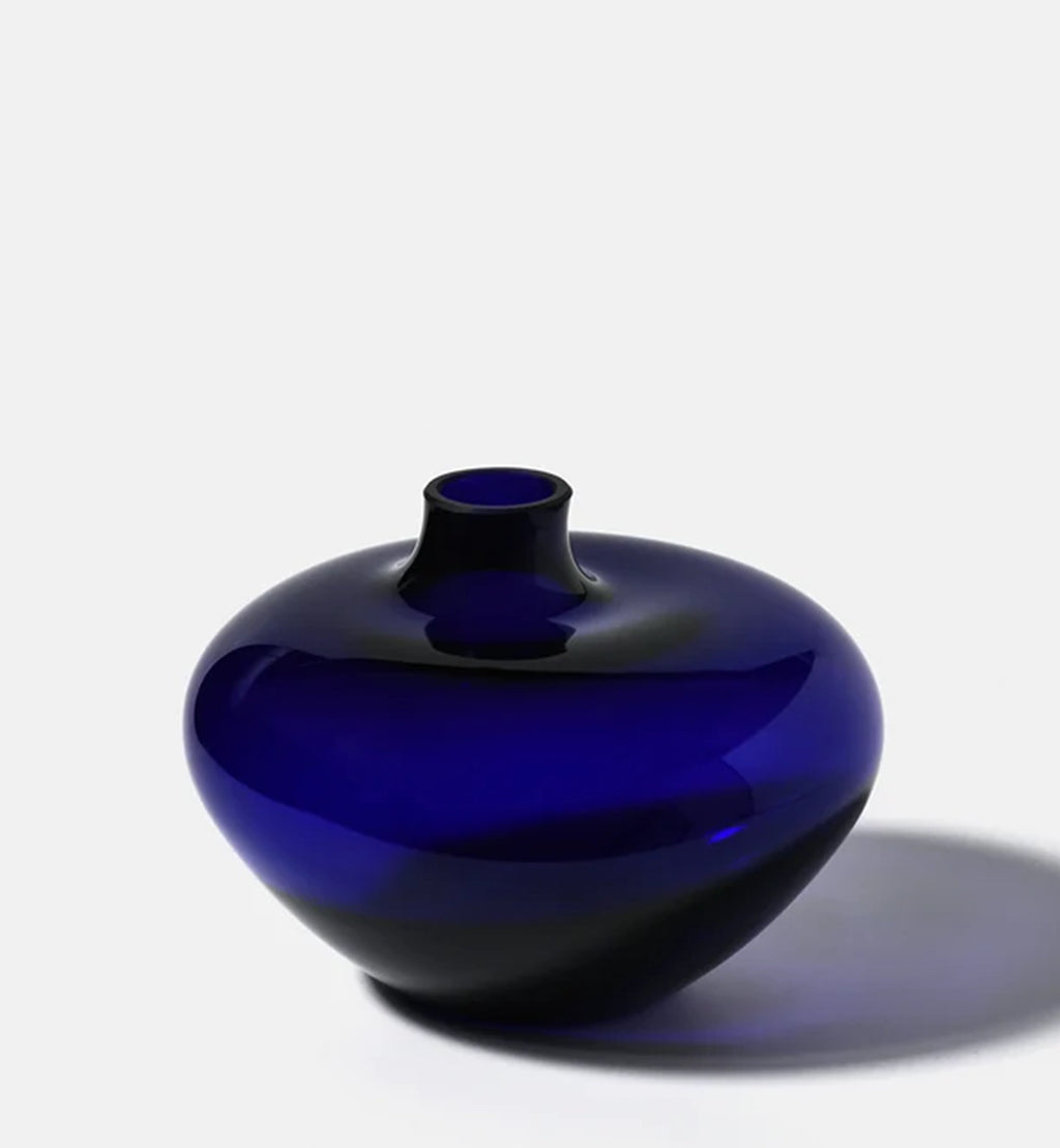 Vase PEBBLE 2017, Kobalt, 16 cm