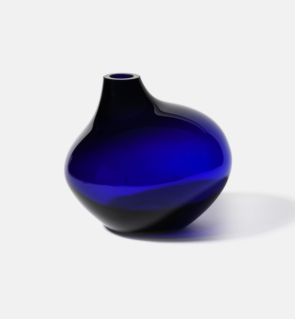 PEBBLE 2017 Vase, Cobalt, 20 cm