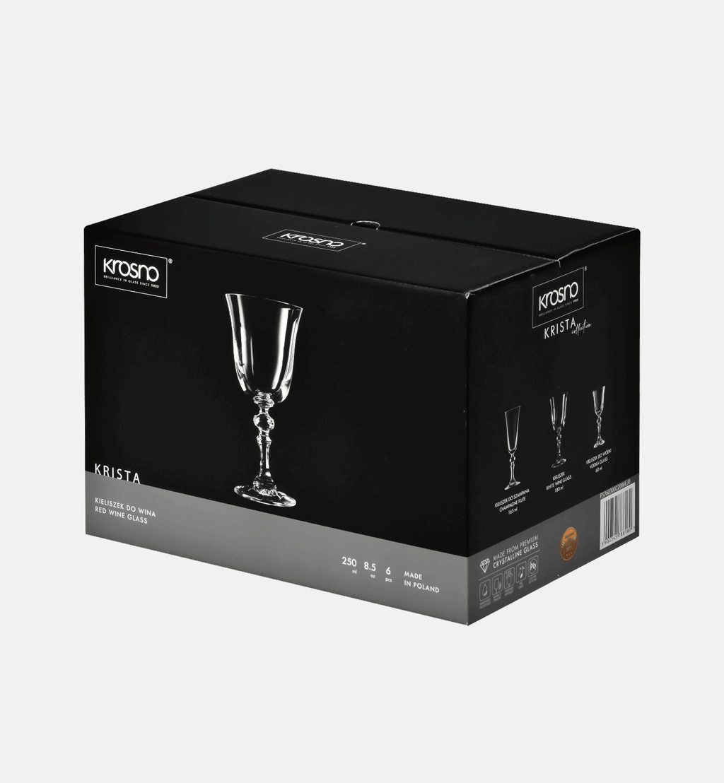 Kieliszki do wina czerwonego 250 ml