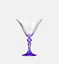 Martinigläser mit Farbverlauf und violettem Stiel, 170 ml