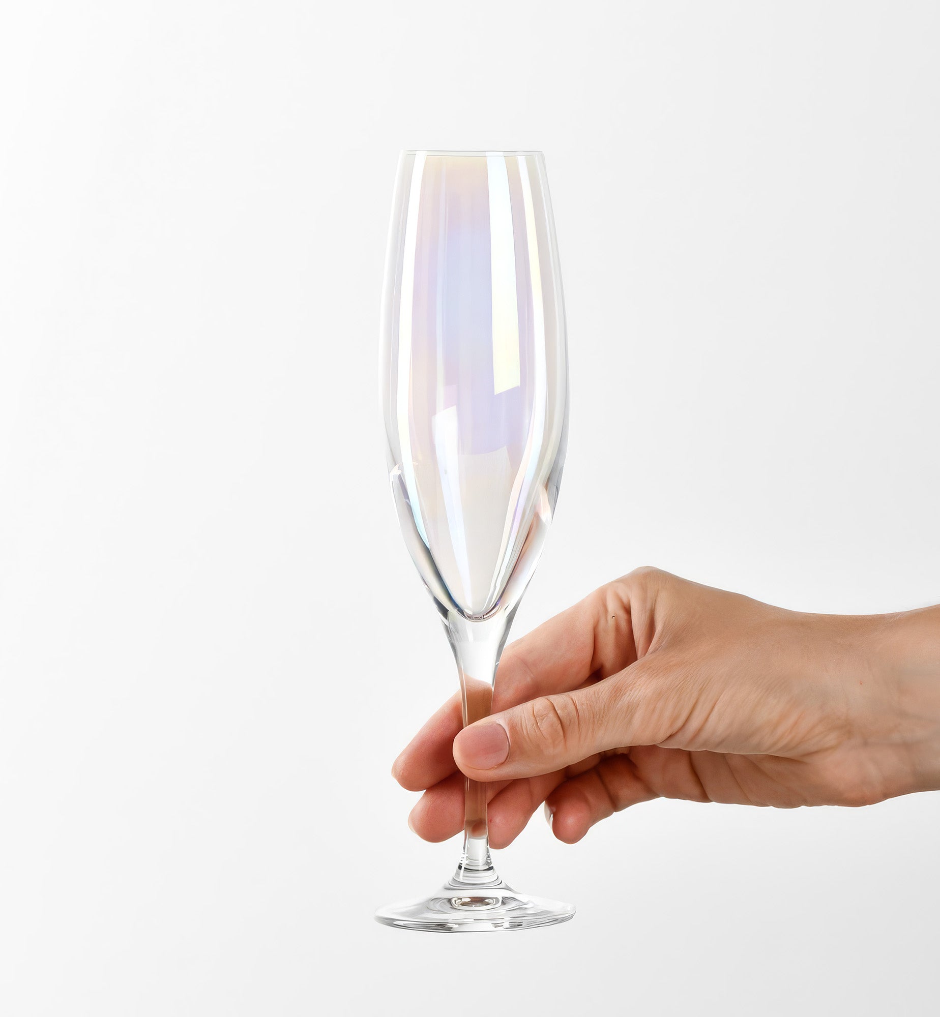 Opalizujące kieliszki do szampana 210 ml