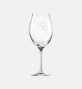 Zdobiony kieliszek do wina z napisem 10 ANNIVERSARY, 10 ROCZNICA 480 ml