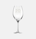Zdobiony kieliszek do wina z napisem 20 ANNIVERSARY, 20 ROCZNICA 480 ml