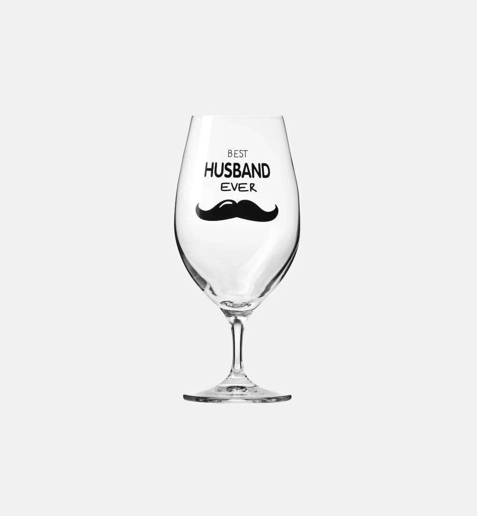 Pokal do piwa z dedykacją dla męża BEST HUSBAND EVER 400 ml