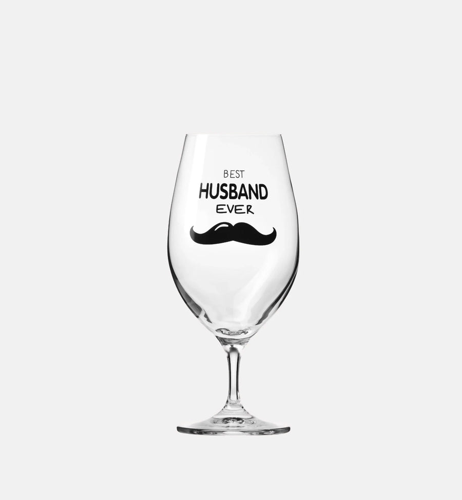 Pokal do piwa z dedykacją dla męża BEST HUSBAND EVER 400 ml