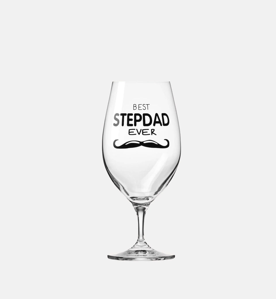 Bierpokal mit Widmung für den Stiefvater „BEST STEPDAD EVER“, 400 ml