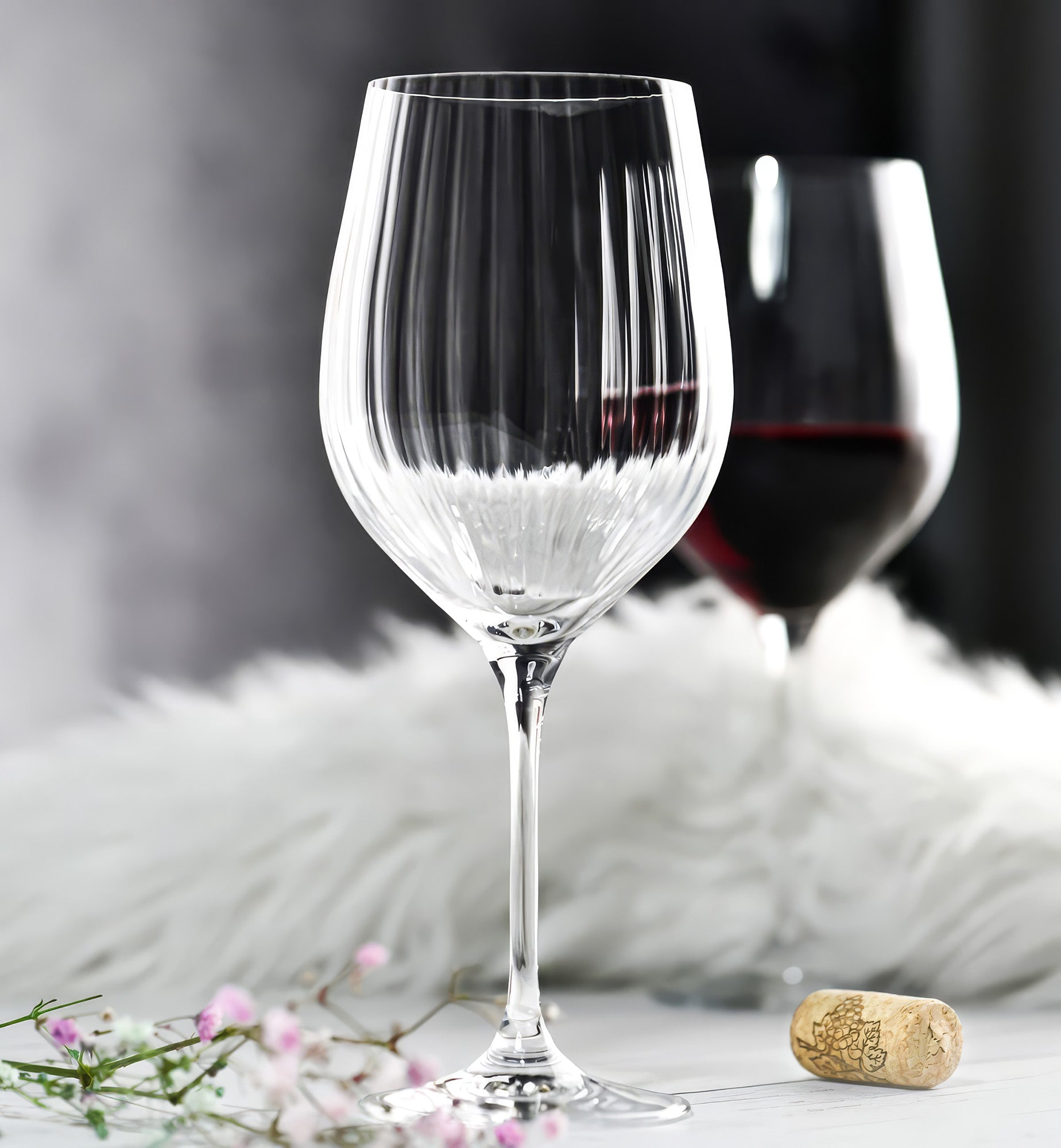 Kieliszki do wina z optykiem 530 ml