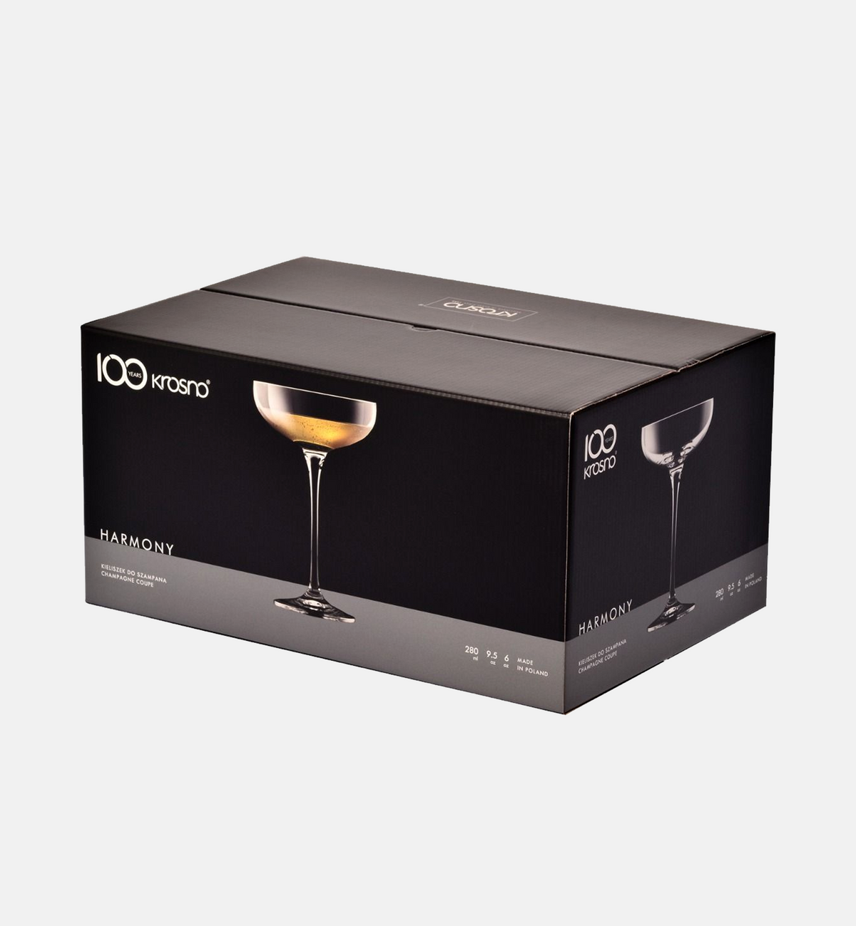 Flache Champagnergläser