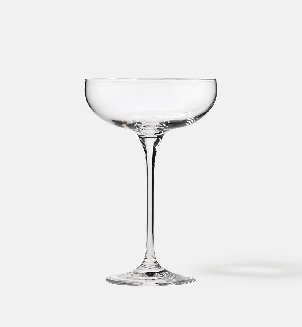 Flache Champagnergläser