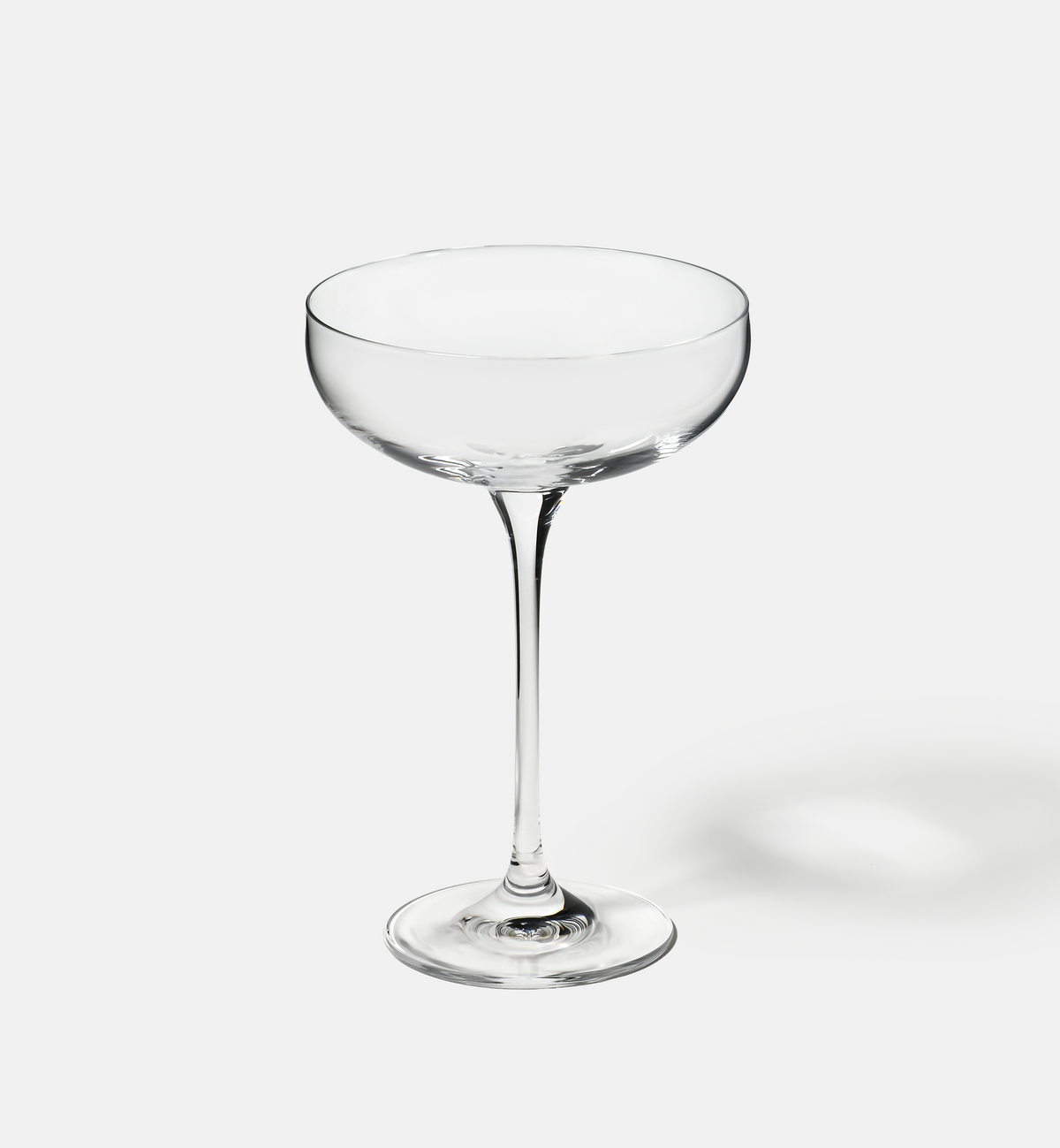 Flache Champagnergläser