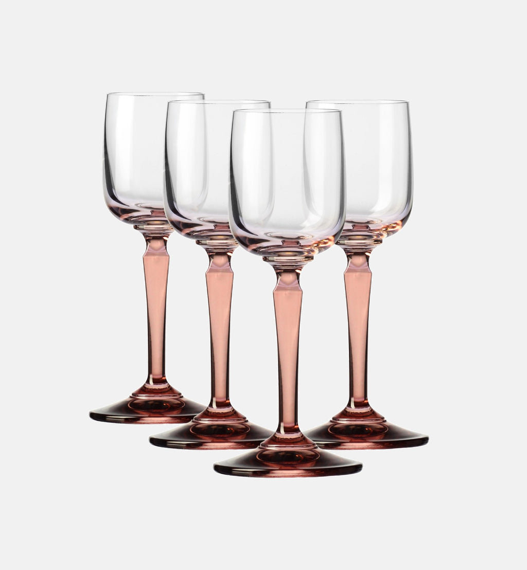 Vodka Glasses with Pink Stem, 40 ml