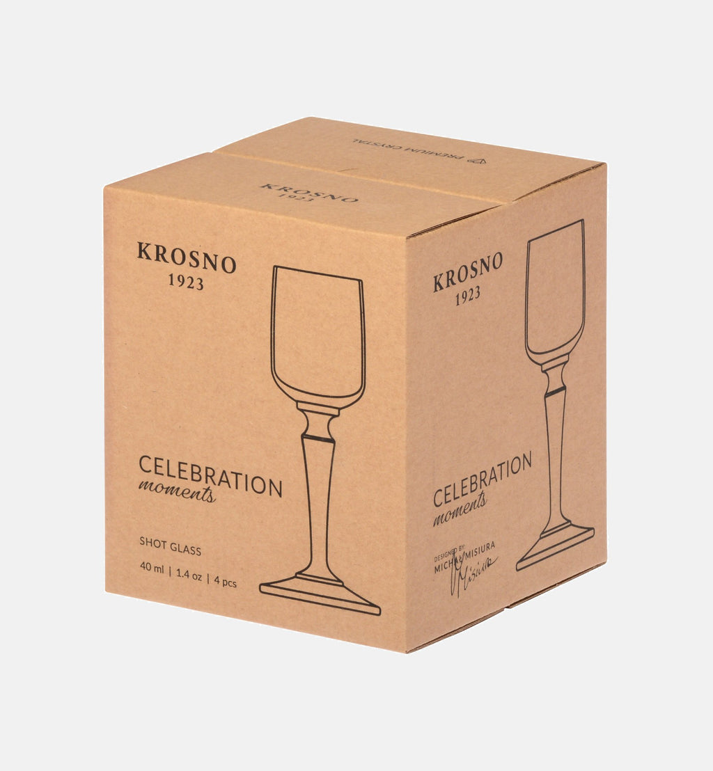 Kieliszki do wódki z zieloną nóżką 40 ml