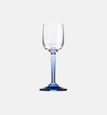 Wodkagläser mit saphirblauem Stiel, 40 ml