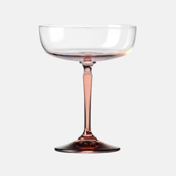Champagne Glasses with Pink Stem, 230 ml