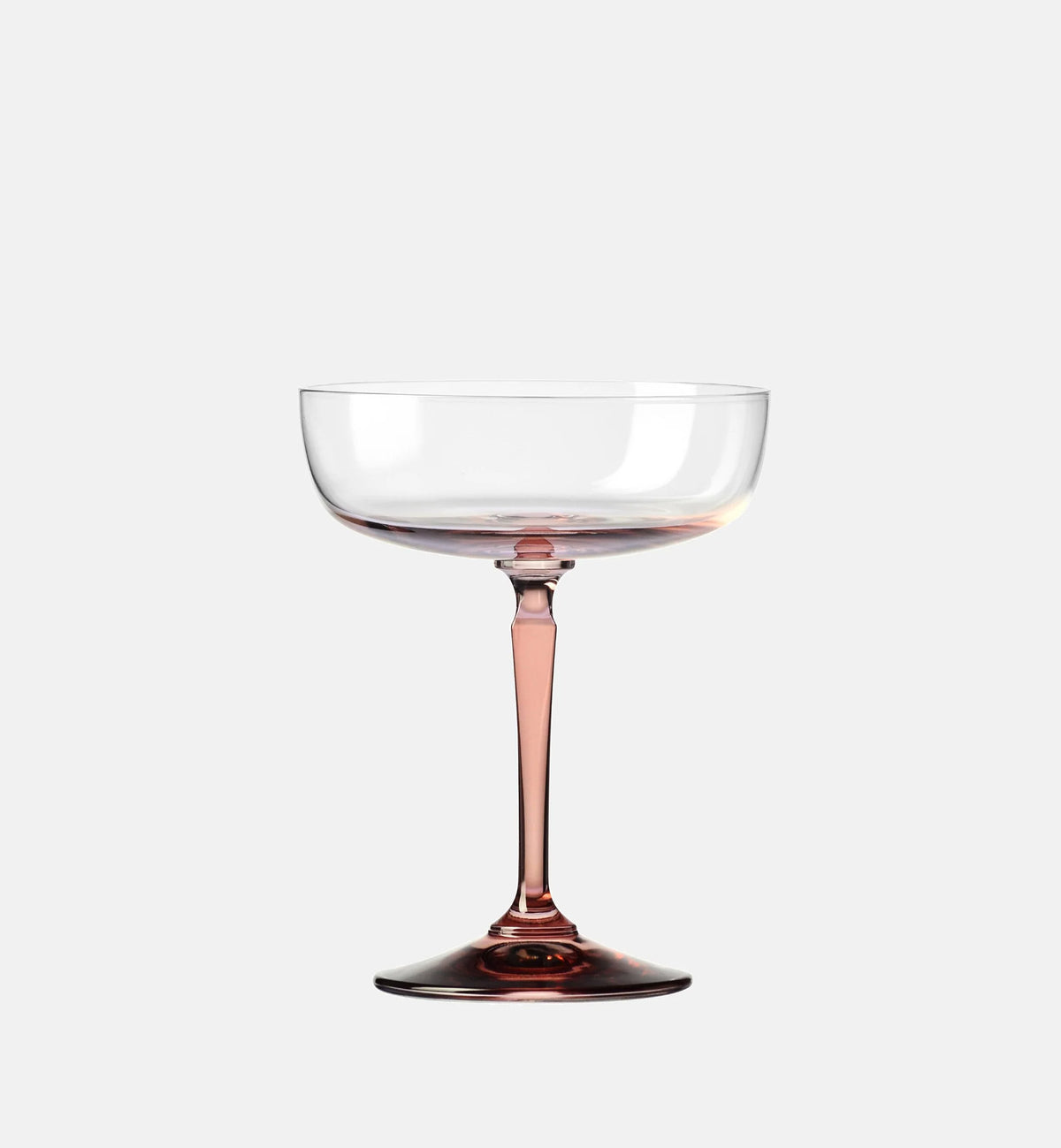 Sektgläser mit rosa Stiel, 230 ml