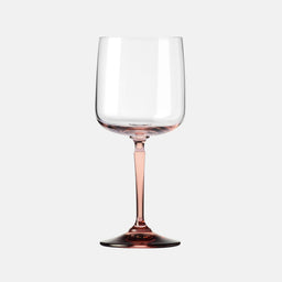 Kieliszki do wina z różową nóżką 360 ml