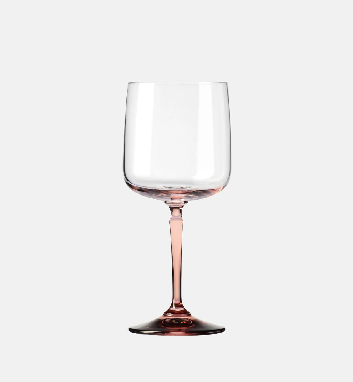 Wine Glasses with Pink Stem, 360 ml