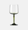 Wine Glasses with Green Stem, 360 ml