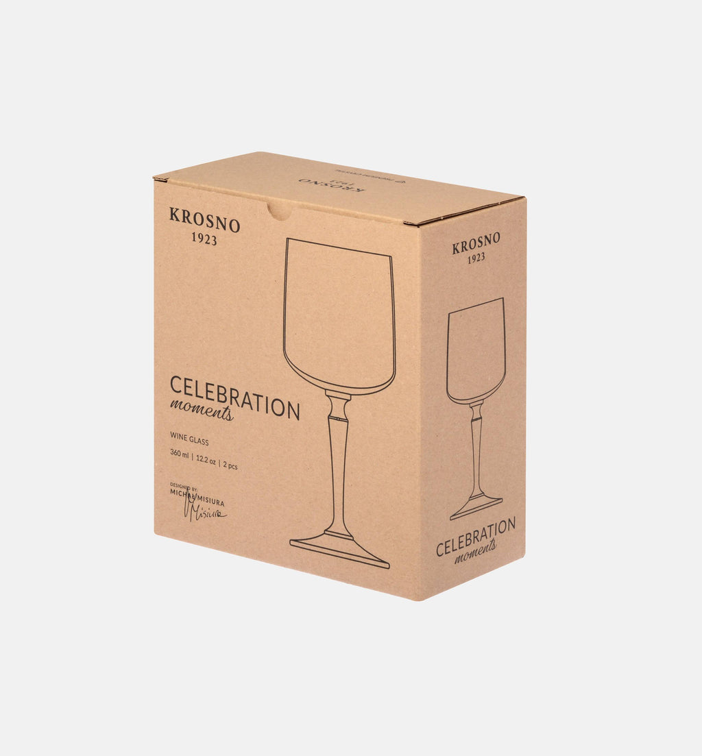 Kieliszki do wina z szafirową nóżką 360 ml