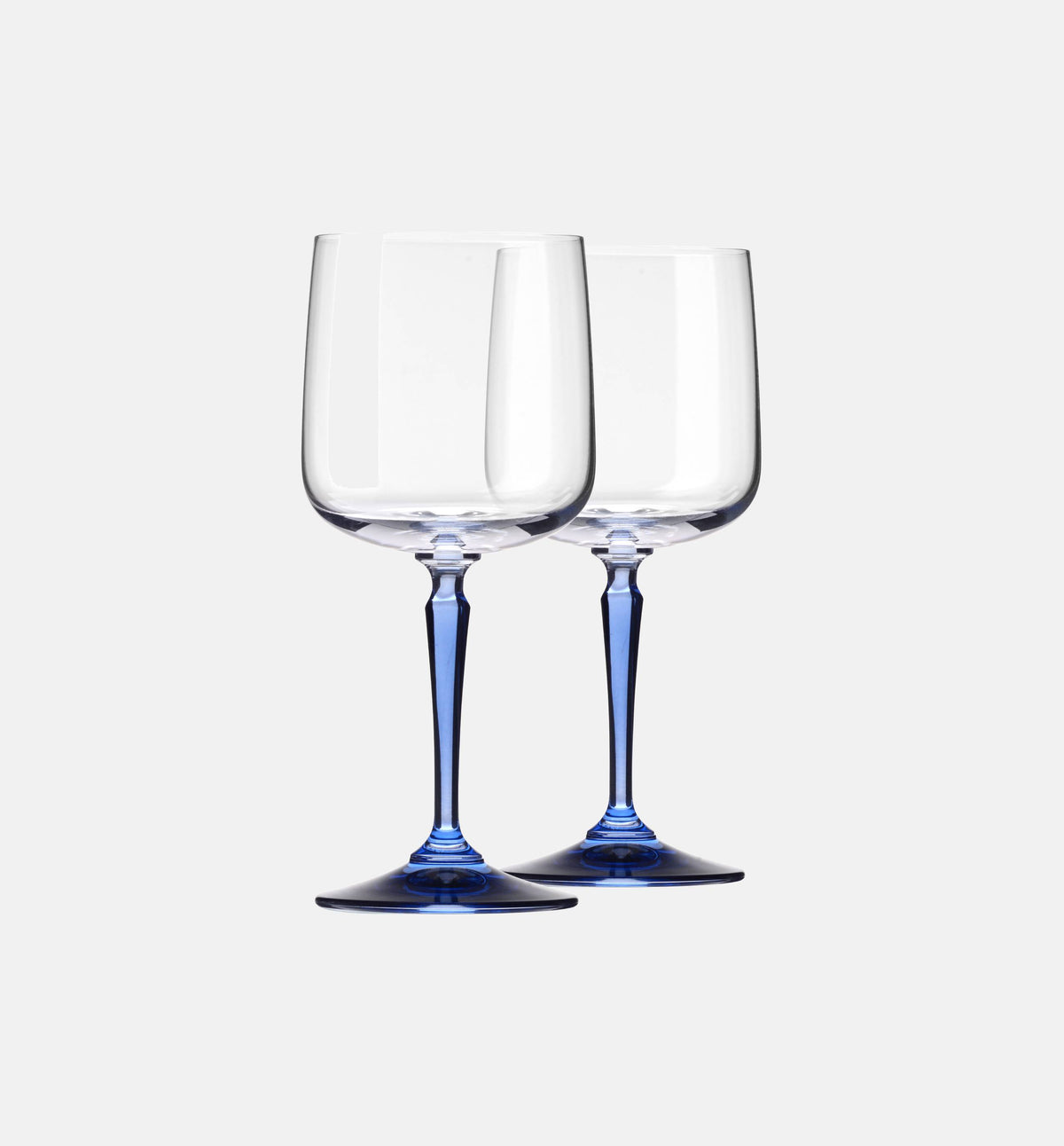 Kieliszki do wina z szafirową nóżką 360 ml