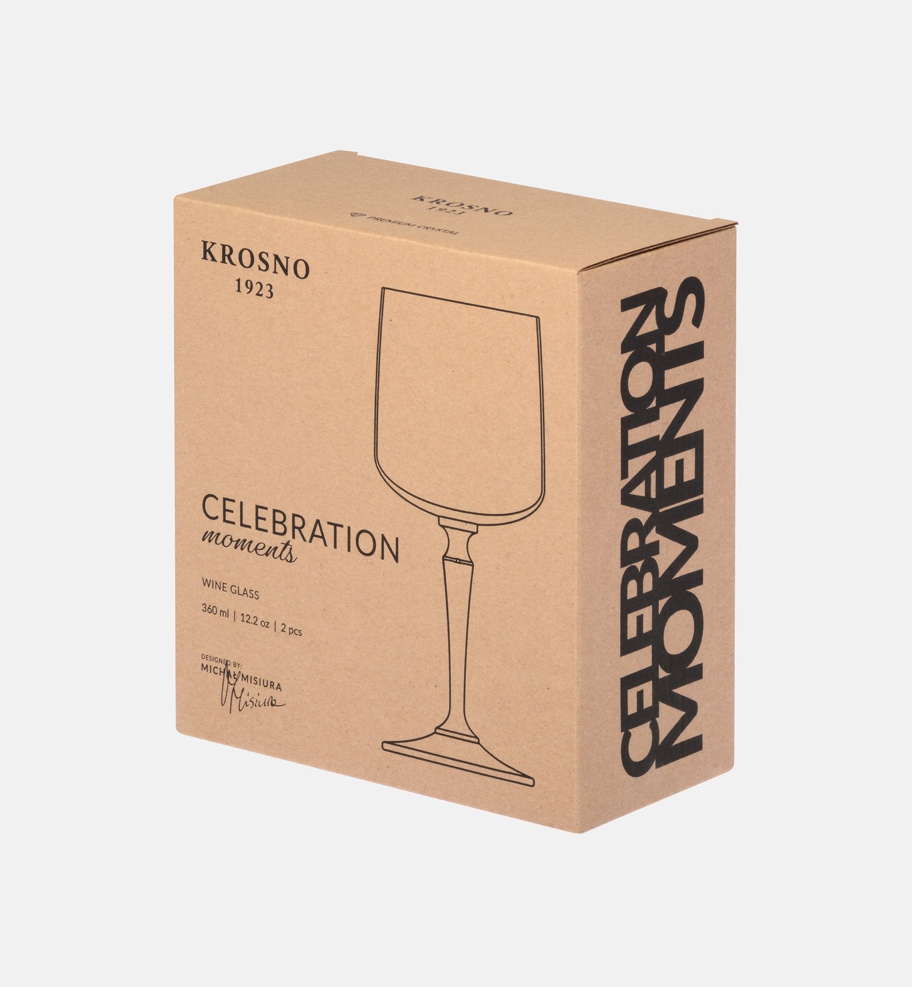 Kieliszki do wina różowo-zielone 360 ml