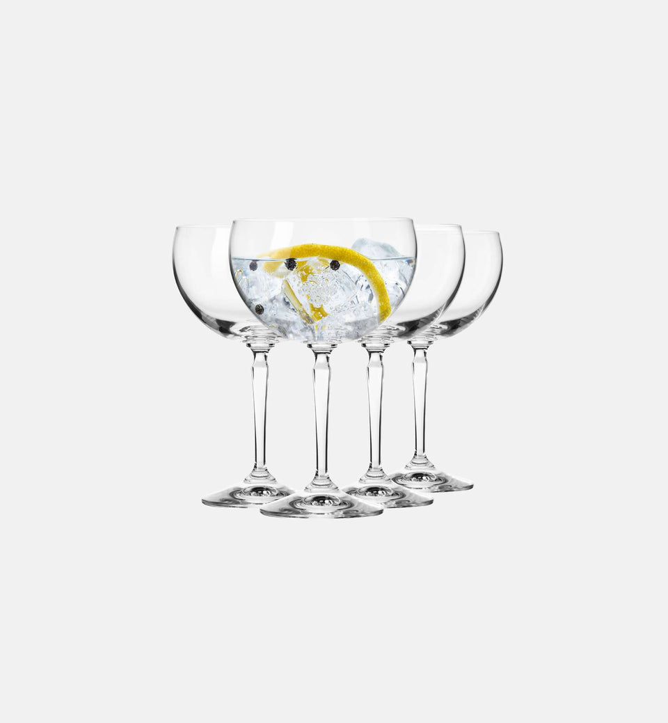 Goblet glasses for water and cocktails