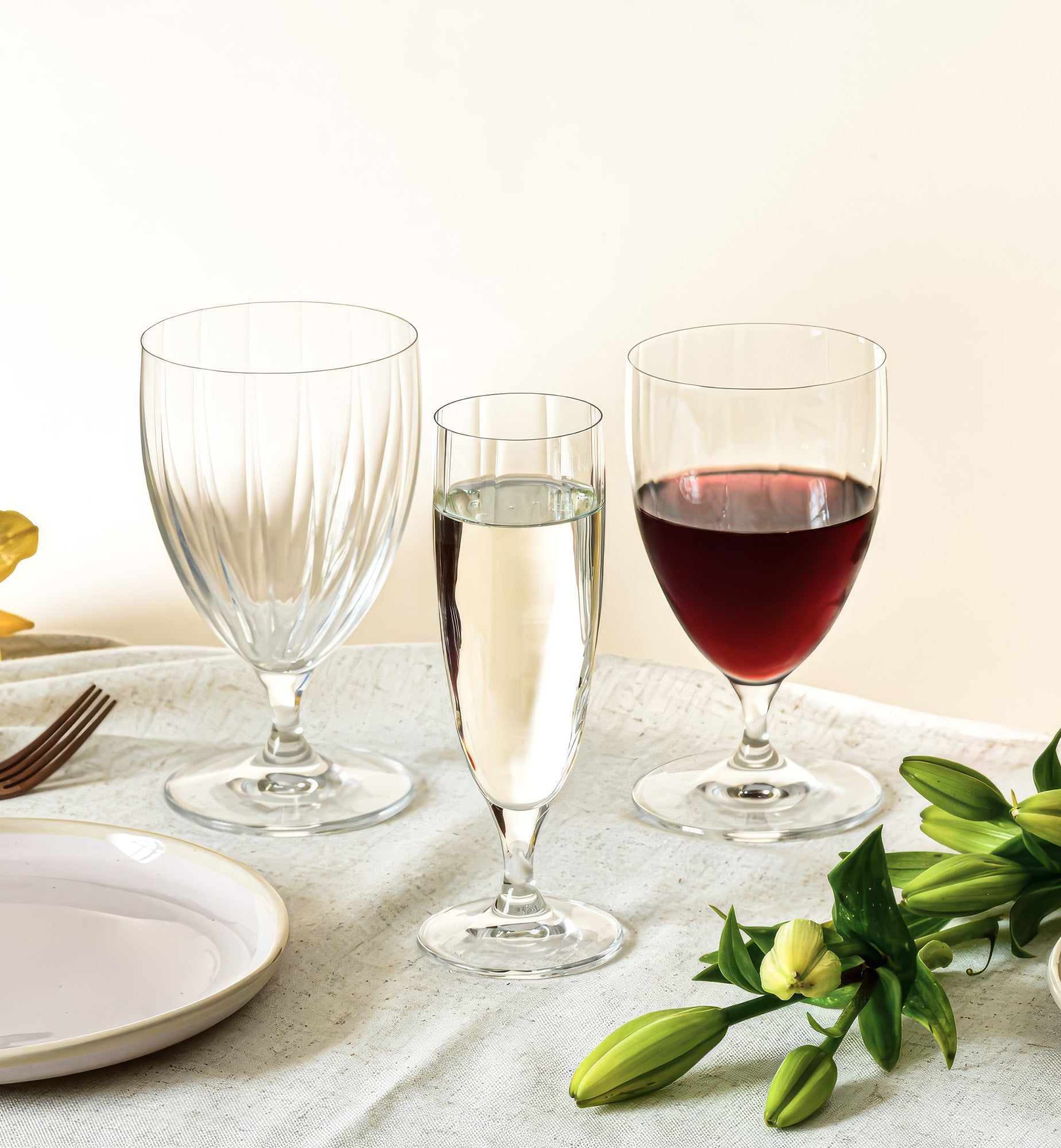 Champagne glasses Prima LUMI