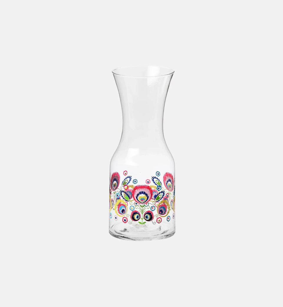 Karaffe mit Łowicz-Muster FOLK 900 ml