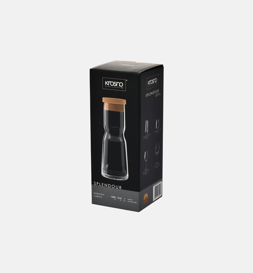 Karafka z naturalnym korkiem 1000 ml
