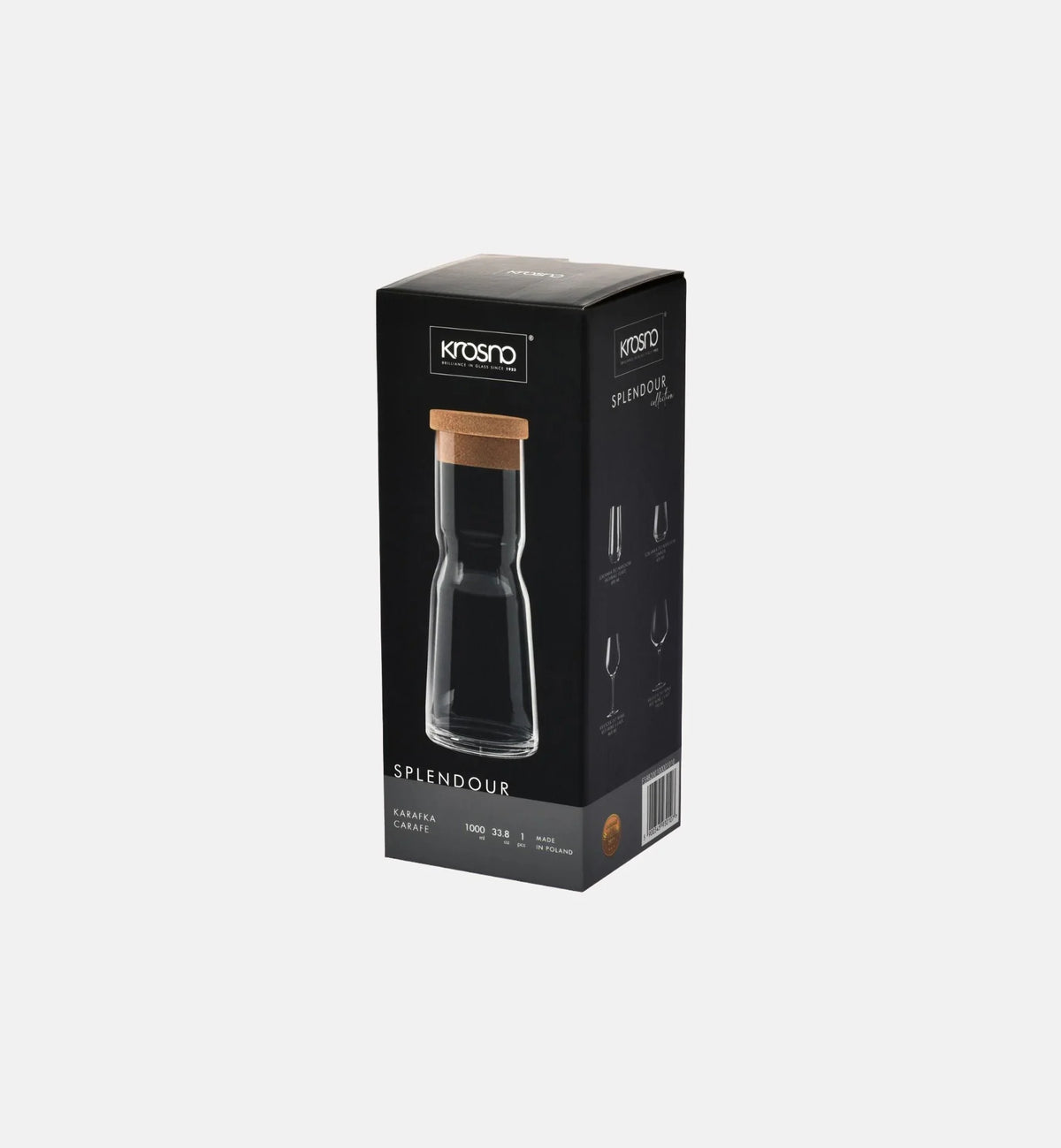 Karafka z naturalnym korkiem 1000 ml