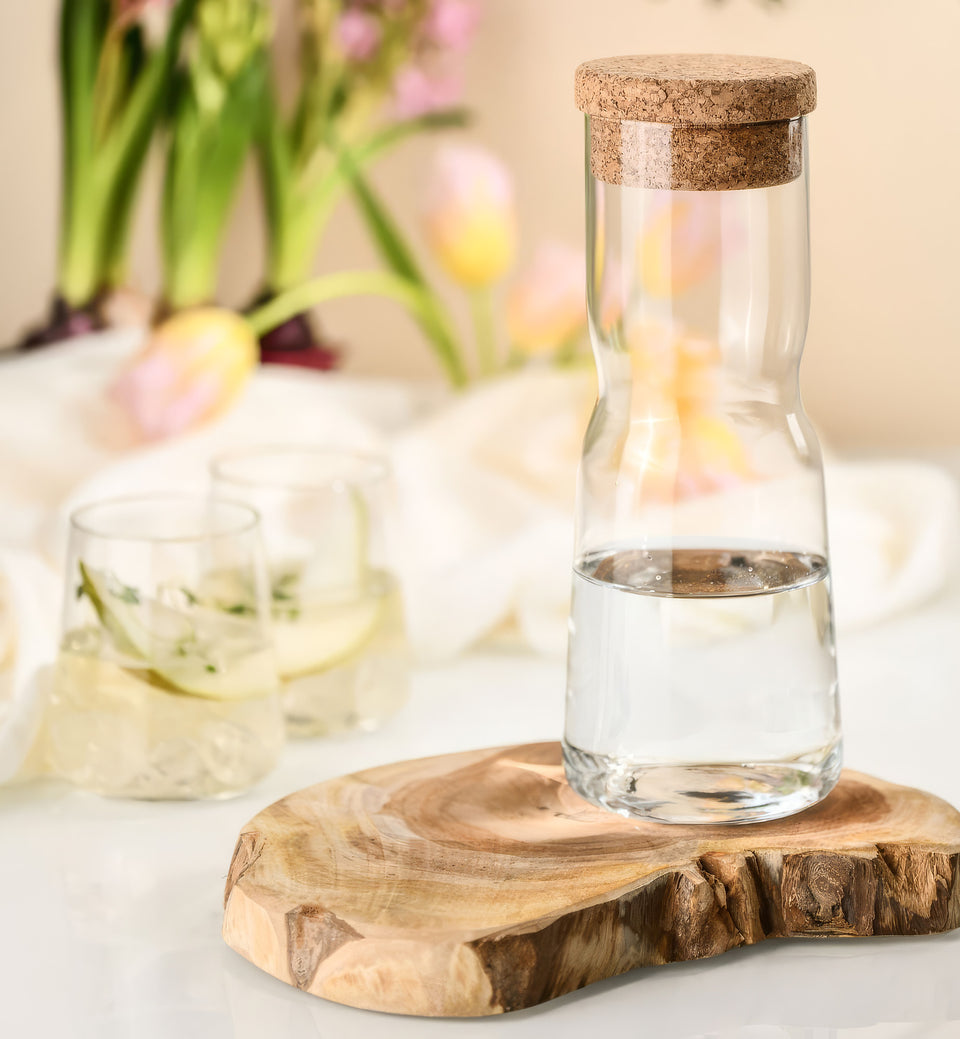 Carafe with natural cork 1000 ml