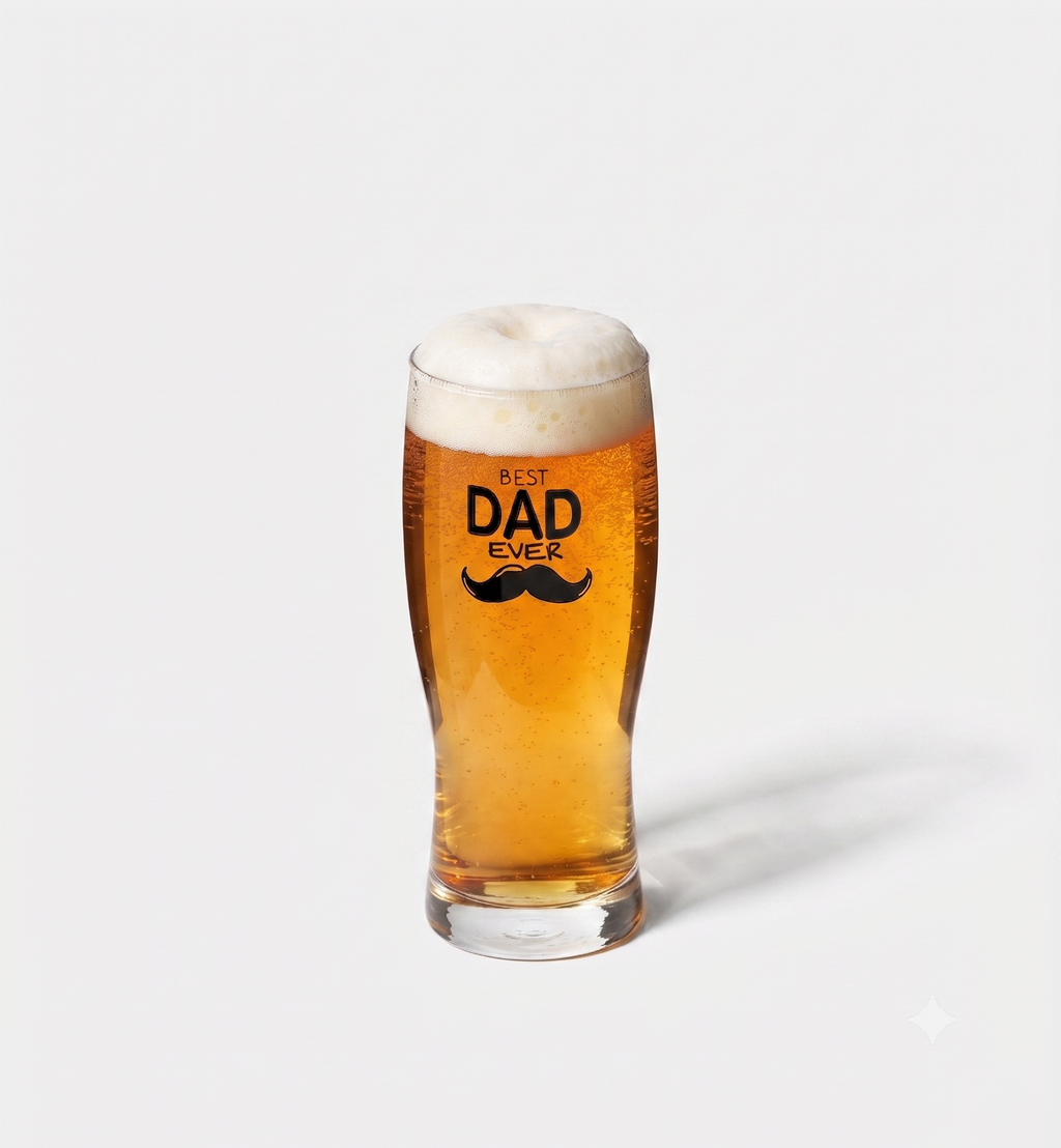 "BEST DAD EVER" Beer Glass, 500 ml