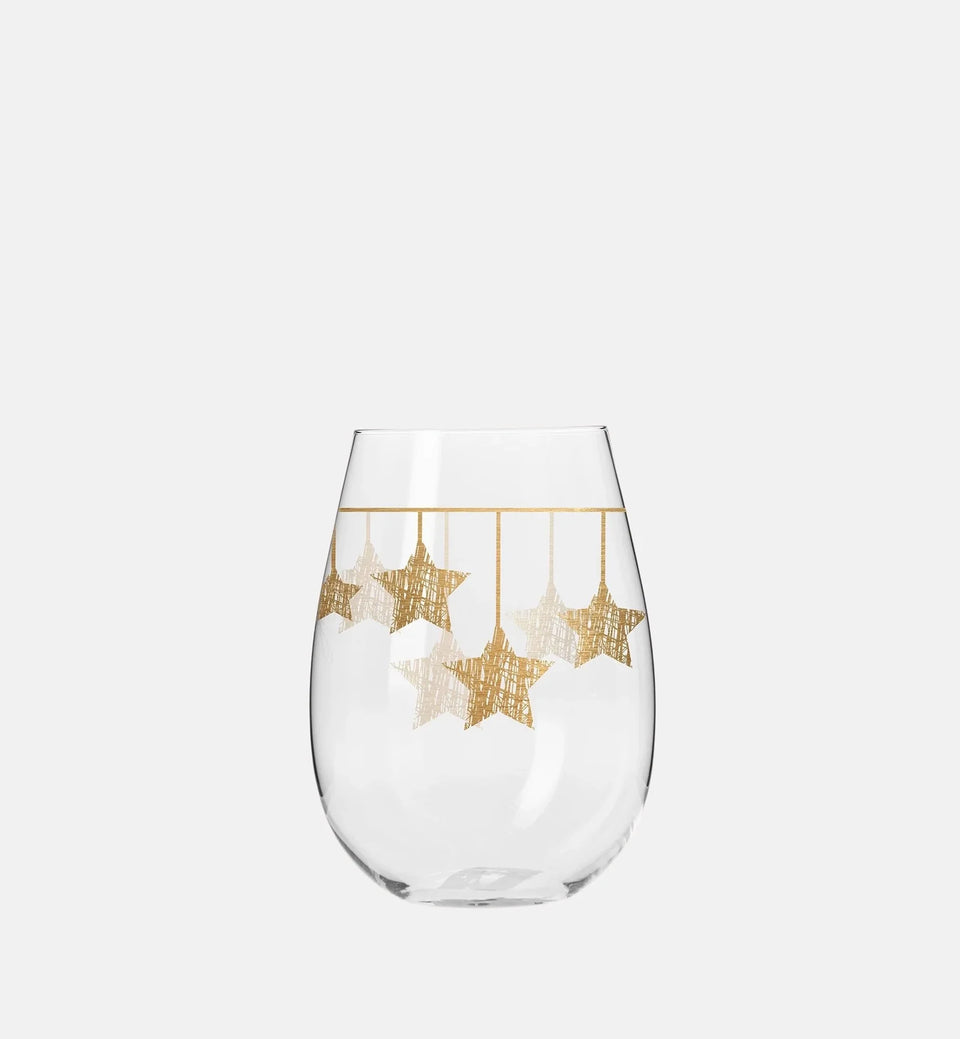 Gläser STAR Sterne hängend gold, 500 ml
