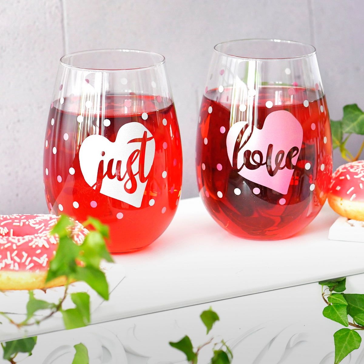 Trinkglas 500 ml "Just Love"
