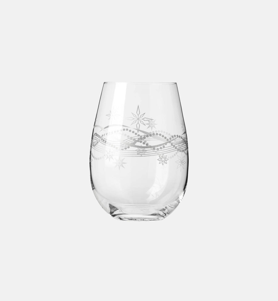 Świąteczne szklanki do wody CHRISTMAS COLLECTION Girlanda 550 ml