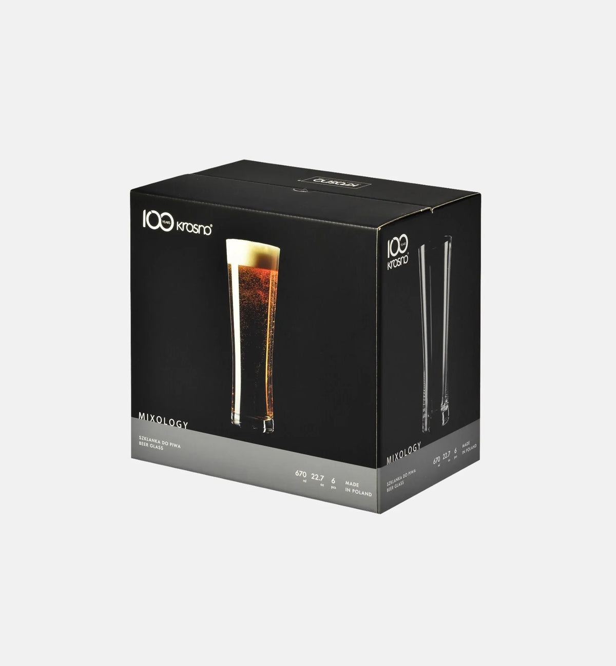 Szklanki typu "Klepsydra" do piwa 670 ml
