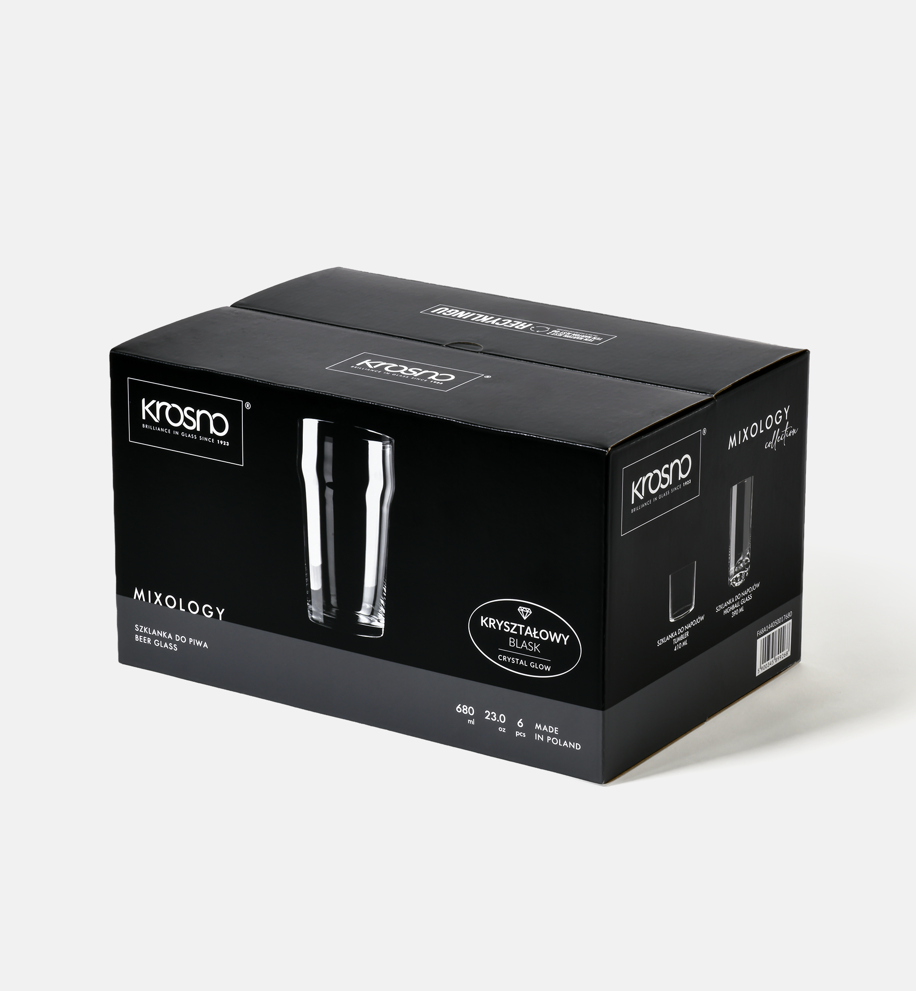 Nonic Beer Glasses, 500 ml