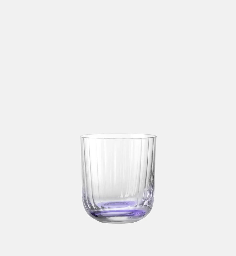 Ryflowane szklanki do wody Fioletowy 300 ml